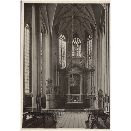 Görlitz. Peterskirche. Inners 1423-1457. Gewölbe vollendet 1497. Altar 1695 von George Heermann, Hofbildhauer in Dresden. 3