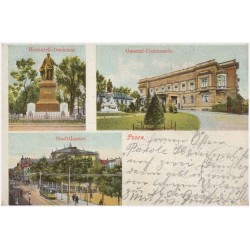 Posen. Bismarck-Denkmal. General-Commando. Stadttheater