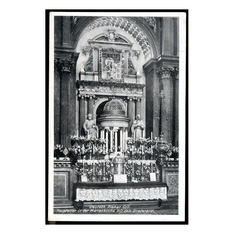 Deutsch Piekar O/S. Hauptaltar in der Marienkirche mit dem Gnadenbild.