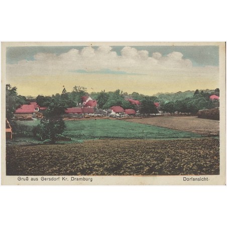 Gruß aus Gersdorf Kr. Dramburg. Dorfansicht