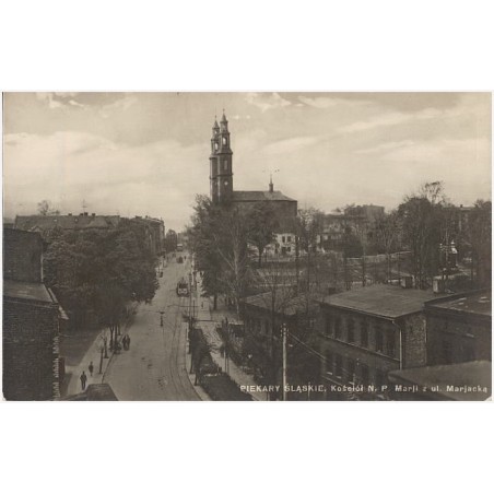 Piekary Śląskie. Kościół N. P. Marji z ul. Marjacką / Rewers: Fot. Pietruszka, Piekary Śląskie