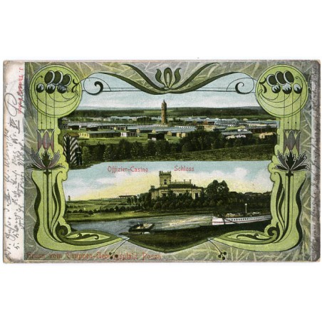 Gruss vom Truppen-Uebungsplatz Posen. Offizier-Casino. Schloss