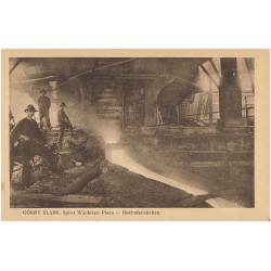 Górny Śląsk. Spust Wielkiego Pieca - Hochofenabstich.