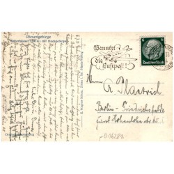 Baberhäuser i. Rsgeb. Silesia 2196 / Rewers: Riesengebirge. Baberhäuser (700 m) mit Hochgebirge