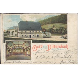Gruss aus Gasthof Dittersbach (Emil Tränkner.)