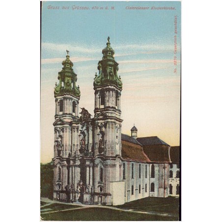 Gruss aus Grüssau. 470 m ü. M. Cistercienser Klosterkirche