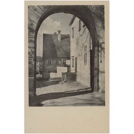 Bergstadt Schömberg in Schlesien. [...] Alte deutsche Handweberstadt unter Denkmalschutz. Sgraffito - Haus an der katholischen P