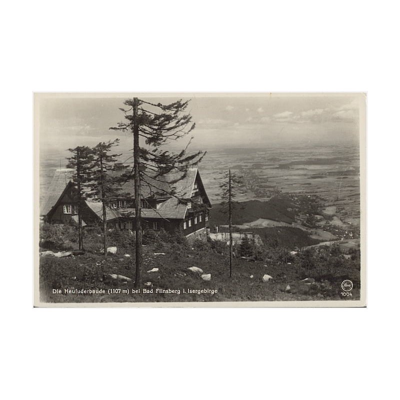 Die Heufuderbaude (1107 m) bei Bad Flinsberg i. Isergebirge. Silesia 1004
