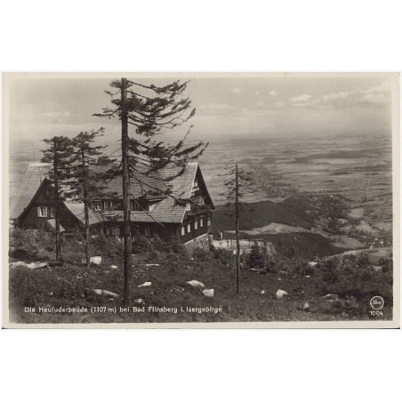 Die Heufuderbaude (1107 m) bei Bad Flinsberg i. Isergebirge. Silesia 1004