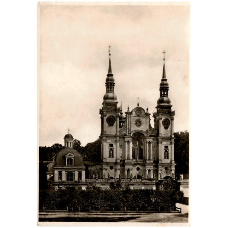 Heligelinde (Ostpreußen). Wallfahrtkirche, erbaut 1681/93. Die Turmhelme von 1725 1