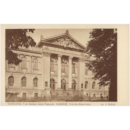 Warszawa. T-wo Zachęty Sztuk Pięknych. Varsovie. S-té des Beaux-Arts. fot. J. Bułhak