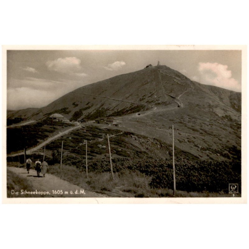 Die Schneekoppe, 1605 m ü. d. M.