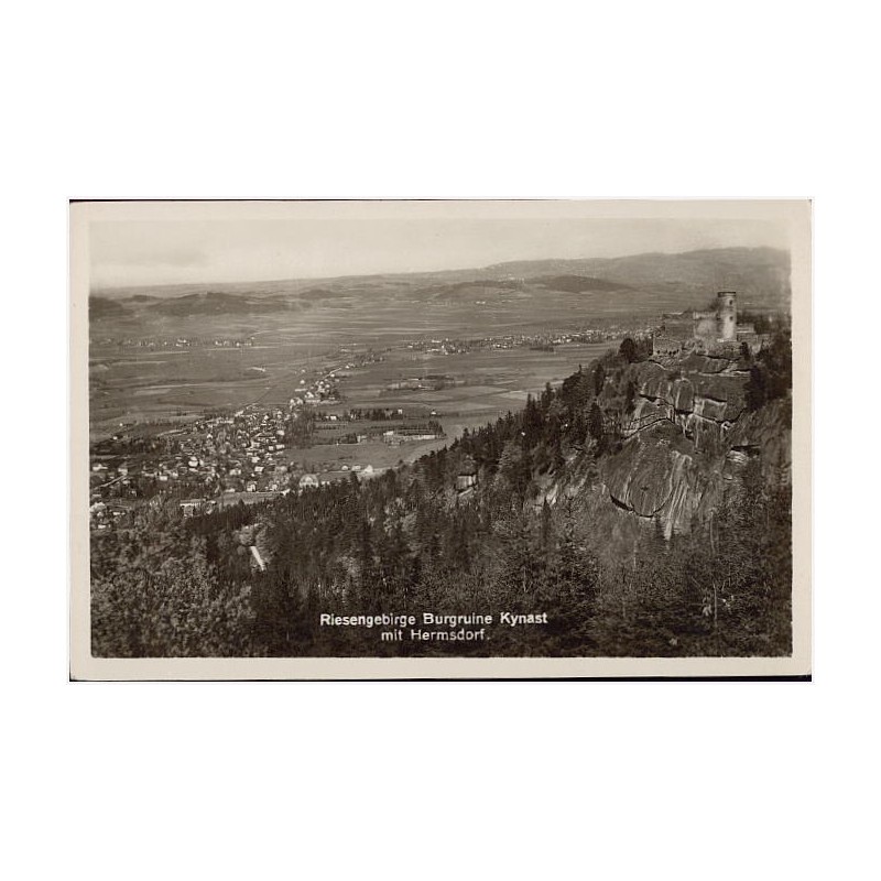 Riesengebirge Burgruine Kynast mit Hermsdorf