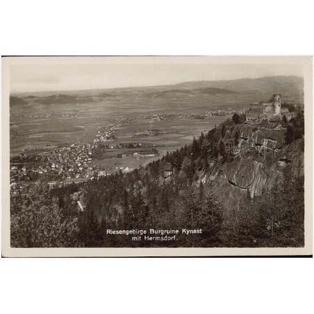 Riesengebirge Burgruine Kynast mit Hermsdorf