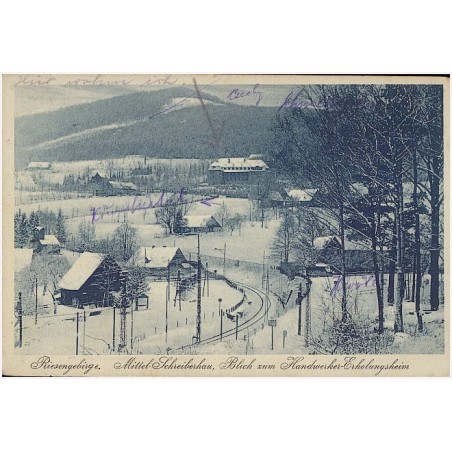 Riesengebirge. Mittel-Schreiberhau, Blick zum Handwerker-Erholungsheim