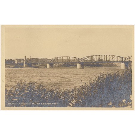 Thorn - Weichselbild mit der Eisenbahnbrücke 5
