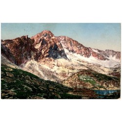 Tatry. Pät jazer 2011m. Markázitova vež 2611 m. Ladový štít 2630 m. Tatra. Fünf-See. Markázit Turm. Eistaler Spitze. Tátra. Öt t