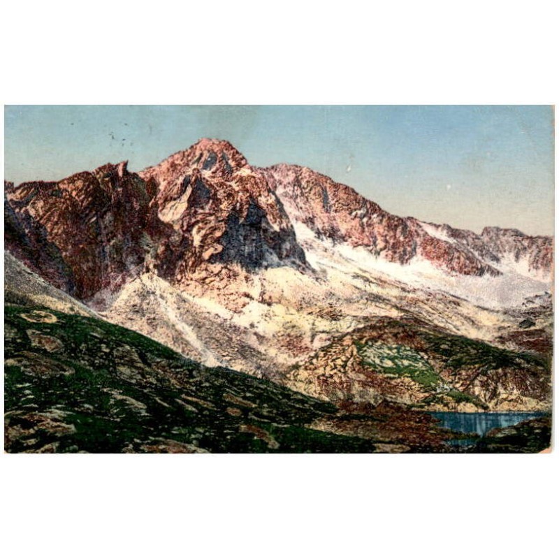 Tatry. Pät jazer 2011m. Markázitova vež 2611 m. Ladový štít 2630 m. Tatra. Fünf-See. Markázit Turm. Eistaler Spitze. Tátra. Öt t