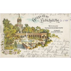 Gruss von der Liebichshöhe. Breslau. Hervorragende Sehenswüdigkeit daselbst [...]