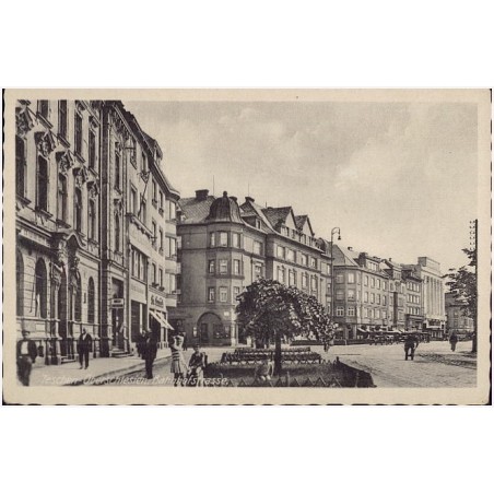 Teschen, Oberschlesien. Bahnhofstrasse.