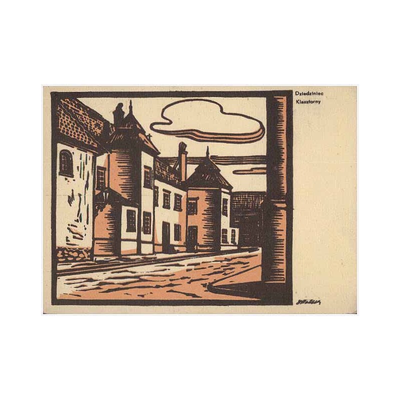 Dziedziniec Klasztorny. Jasna Góra. Teka drzeworytów J. Hollaka
