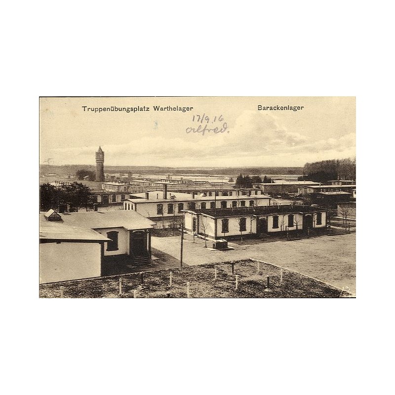 Truppenübungsplatz Warthelager. Barackenlager