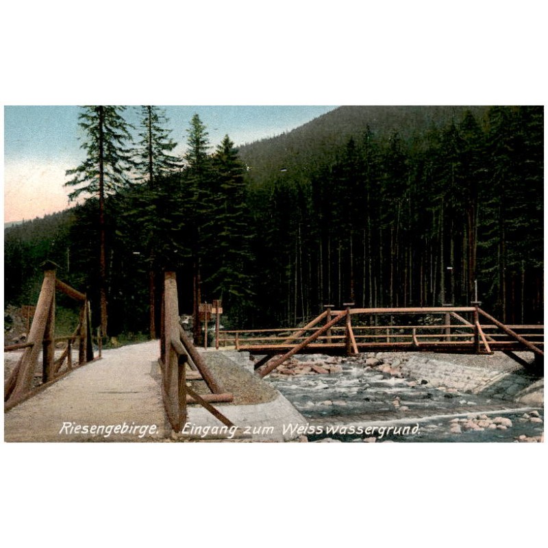 Riesengebirge. Eingang zum Weisswassergrund.