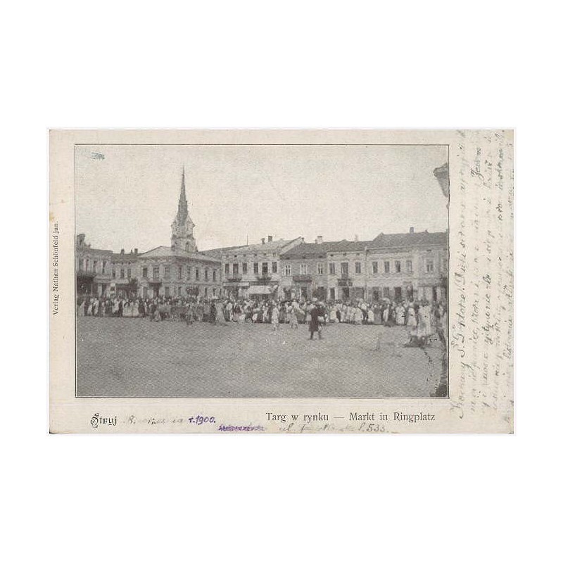 Stryj. Targ w rynku - Markt in Ringplatz