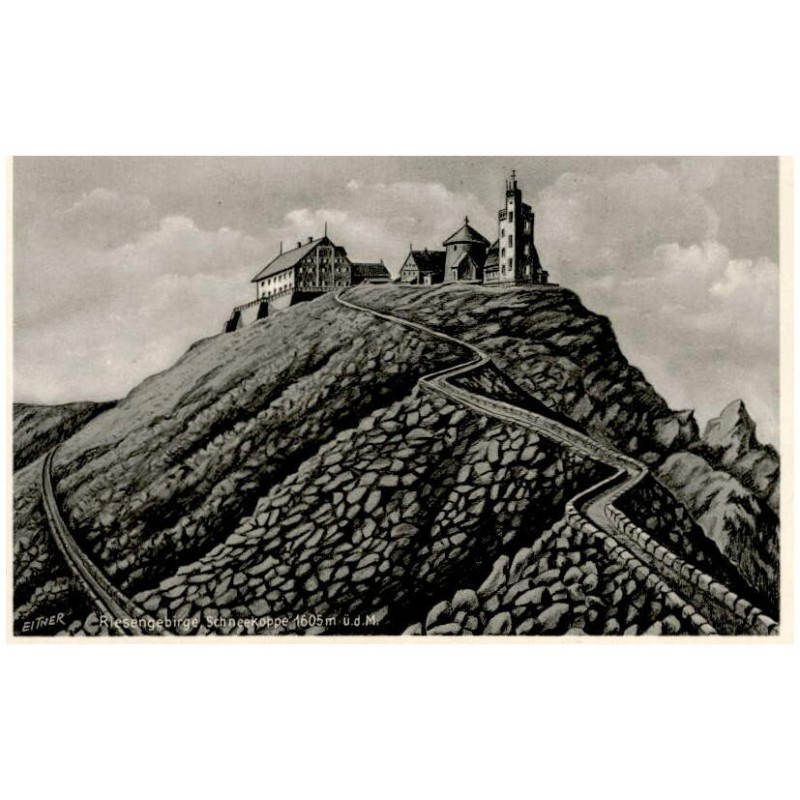 Riesengebirge. Schneekoppe 1605 m ü. d. M.