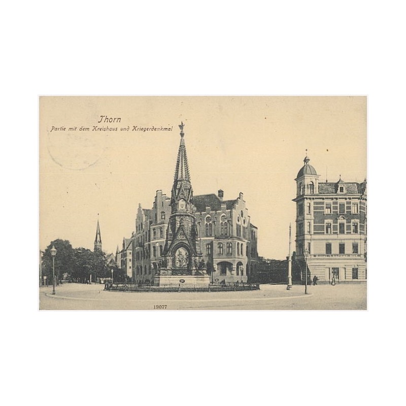 Thorn. Partie mit dem Kreishaus und Kriegerdenkmal. 19077