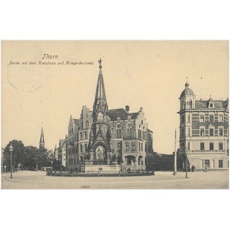 Thorn. Partie mit dem Kreishaus und Kriegerdenkmal. 19077