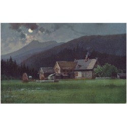 Isergebirge von Prof. Morgenstern. Ludwigsbaude mit dem Hochstein