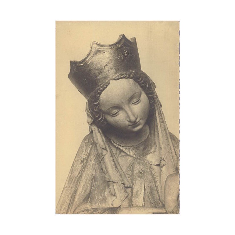 Detail der schönen Madonna. Kalkstein, schles.-böhm. um. 1400