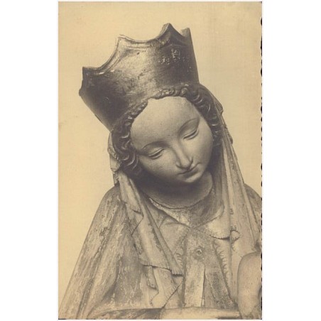 Detail der schönen Madonna. Kalkstein, schles.-böhm. um. 1400