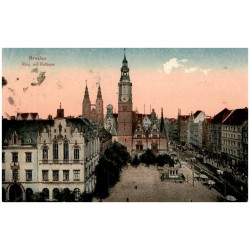 Breslau. Ring mit Rathaus