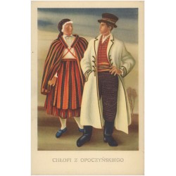 Chłopi z Opoczyńskiego. [...] malował Aleksander M. Haupt