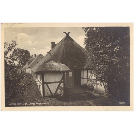 Ostseebad Deep. Altes Fischerhaus. 16804