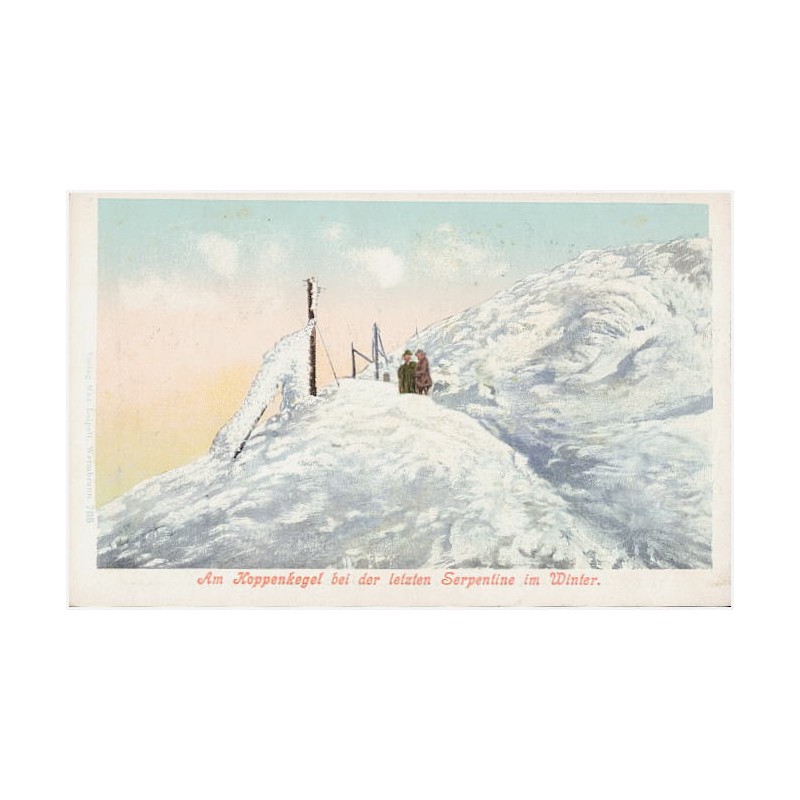 Am Koppenkegel bei der letzten Serpentine im Winter