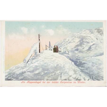 Am Koppenkegel bei der letzten Serpentine im Winter