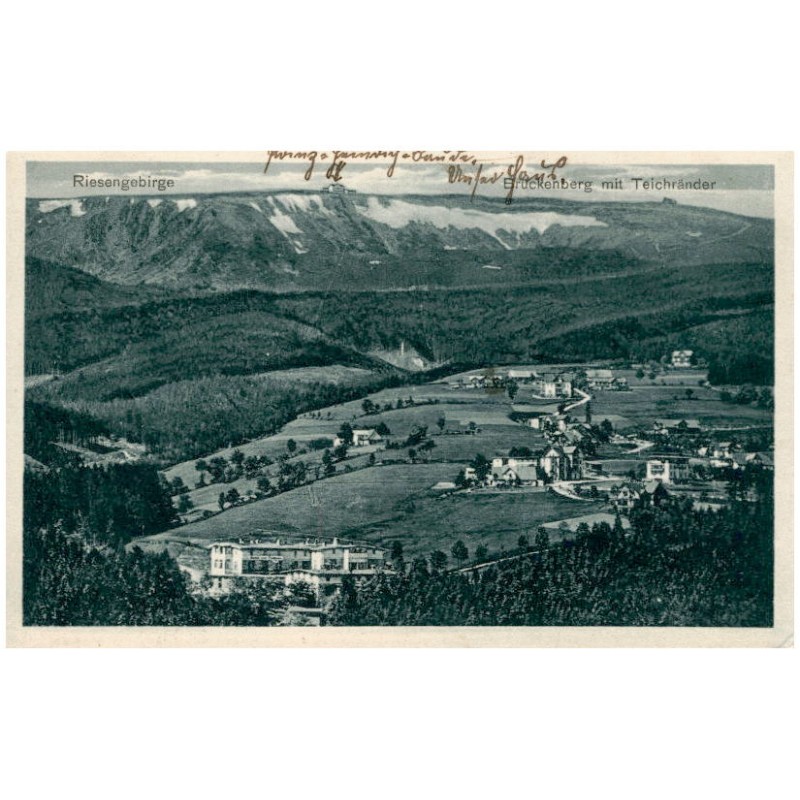 Riesengebirge. Brückenberg mit Teichränder