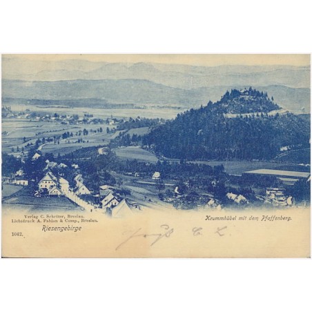 Riesengebirge. Krummhübel mit dem Pfaffenberg