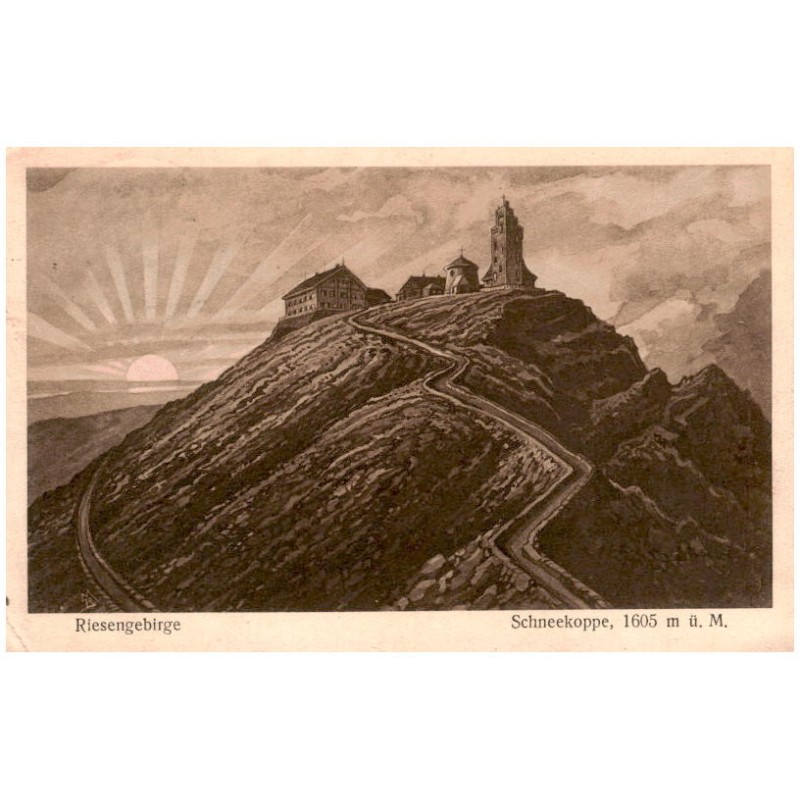 Riesengebirge. Schneekoppe, 1605 m ü. M.