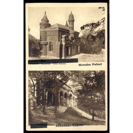 Piekary Śląskie. Pałac Heroda. Herodes Palast. Wieczernik. Abendmal-Kapelle / Rewers: Fot. Pietruszka, Piekary Śląskie