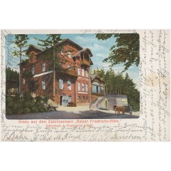 Gruss aus dem Etablissement "Kaiser Friedrich-Höhe". Dittersbach b. Waldenburg i. Schl