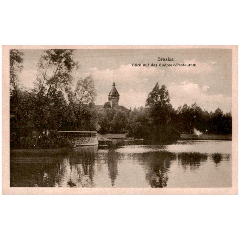 Breslau. Blick auf das Südpark-Restaurant