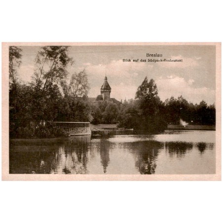 Breslau. Blick auf das Südpark-Restaurant