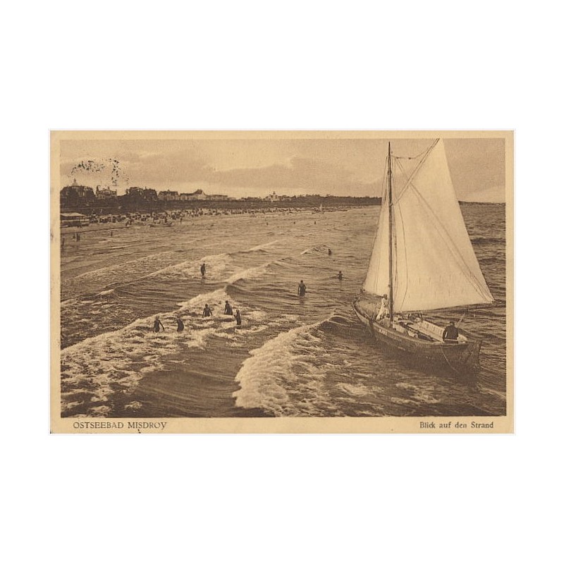 Ostseebad Misdroy. Blick auf den Strand