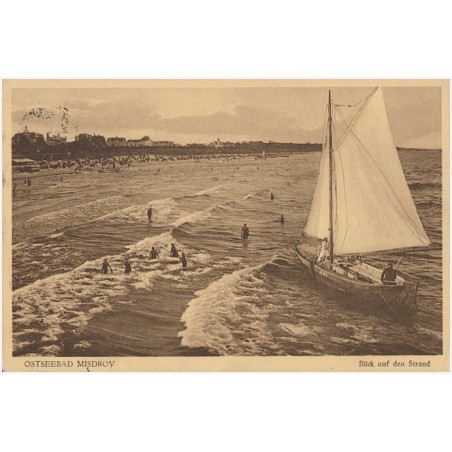 Ostseebad Misdroy. Blick auf den Strand