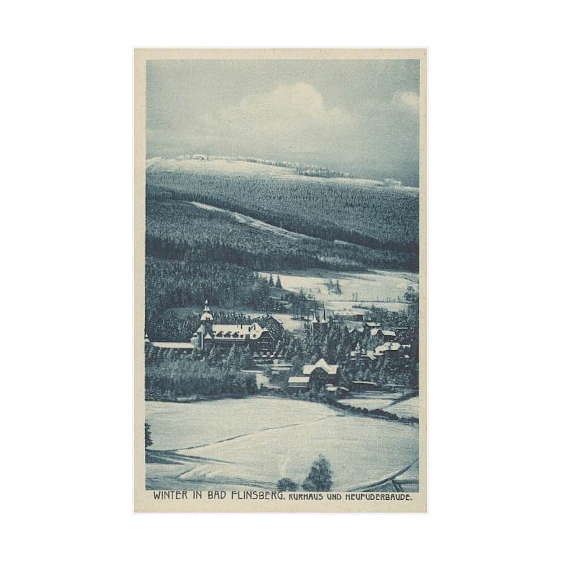 Winter in Bad Flinsberg. Kurhaus und Heufuderbaude