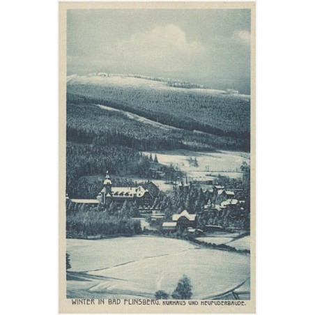 Winter in Bad Flinsberg. Kurhaus und Heufuderbaude